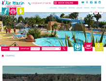 Tablet Screenshot of camping-air-marin.fr